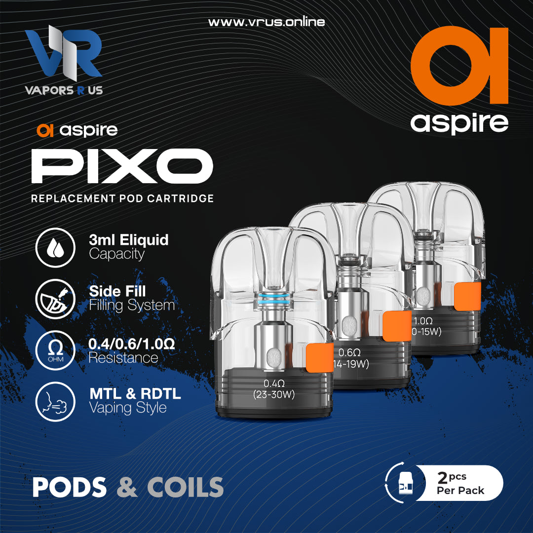 pixo aspire pod Aspire Pixo Replacement Pods | 2ml main image 0
