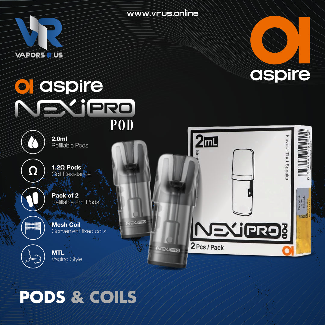 ASPIRE NEXI PRO POD 2Pcs/Pack ASPIRE NEXI PRO POD 2Pcs/Pack