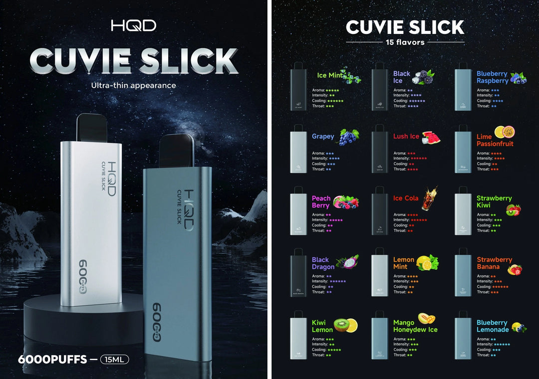 HQD - CUVIE Slick Disposable Pod Device 6000 Puffs