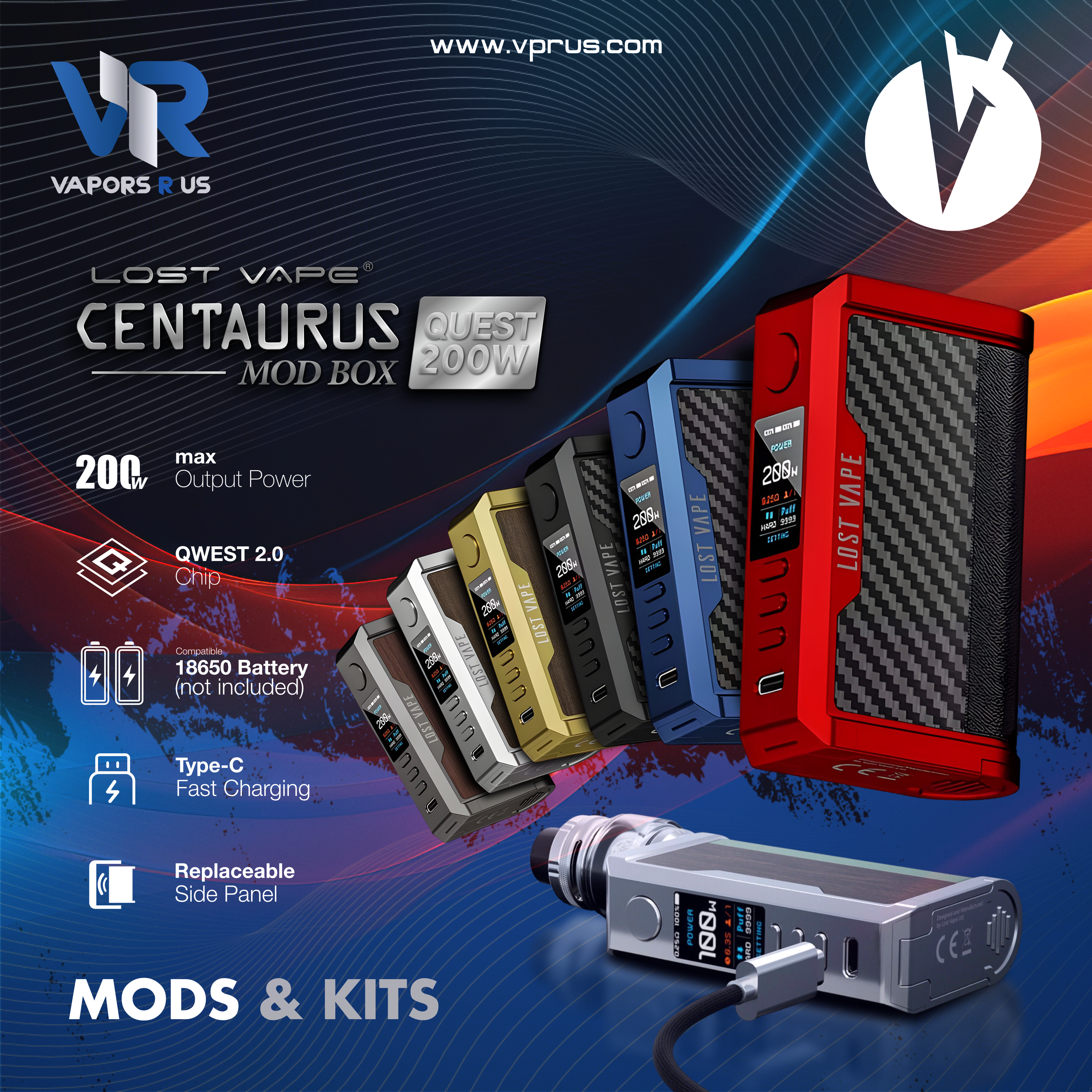 Lost Vape - Centaurus Q200 Box Mod