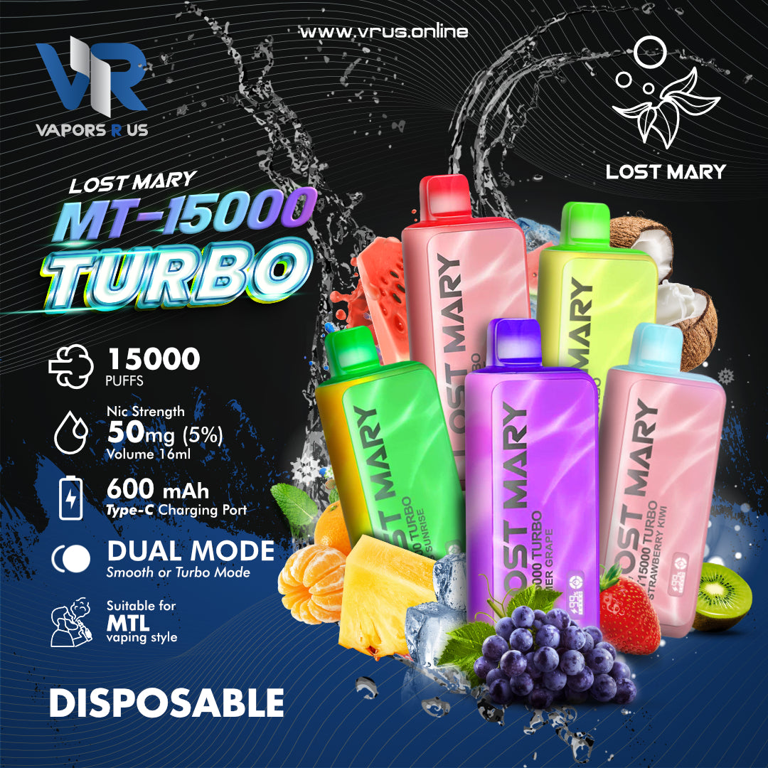 Lost Mary - MT15000 Turbo Disposable Vape 15000 Puffs Lost Mary - MT15000 Turbo Disposable Vape 15000 Puffs