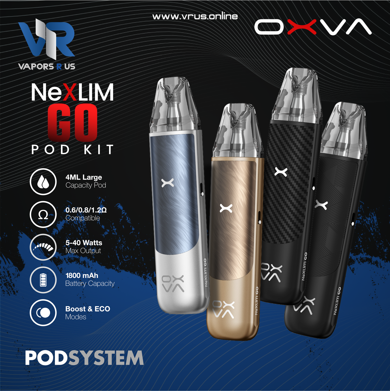 OXVA NeXLIM GO POD KIT OXVA NeXLIM GO POD KIT