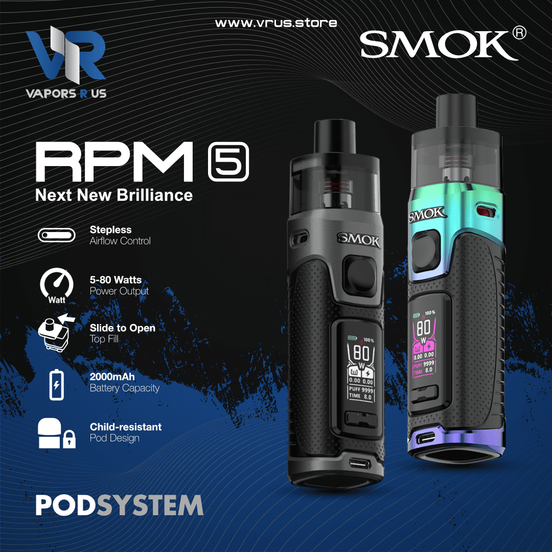 smok rpm 5 pod SMOK RPM 5 Pod System Kit (80W