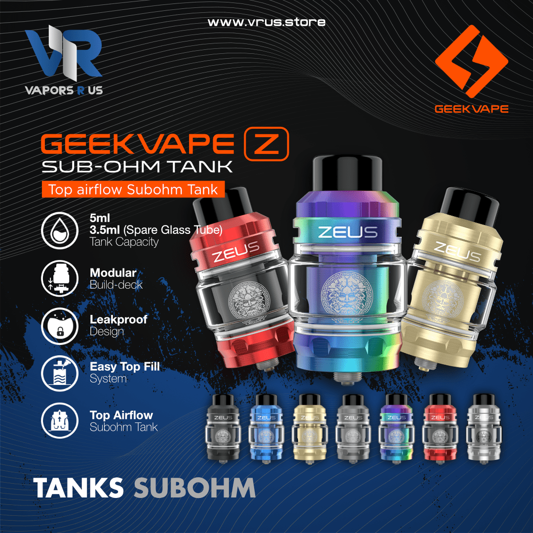 Geek Vape Zeus Sub-Ohm Tank UAE Vapors R U Geek Vape Zeus Sub-Ohm Tank UAE Vapors R U