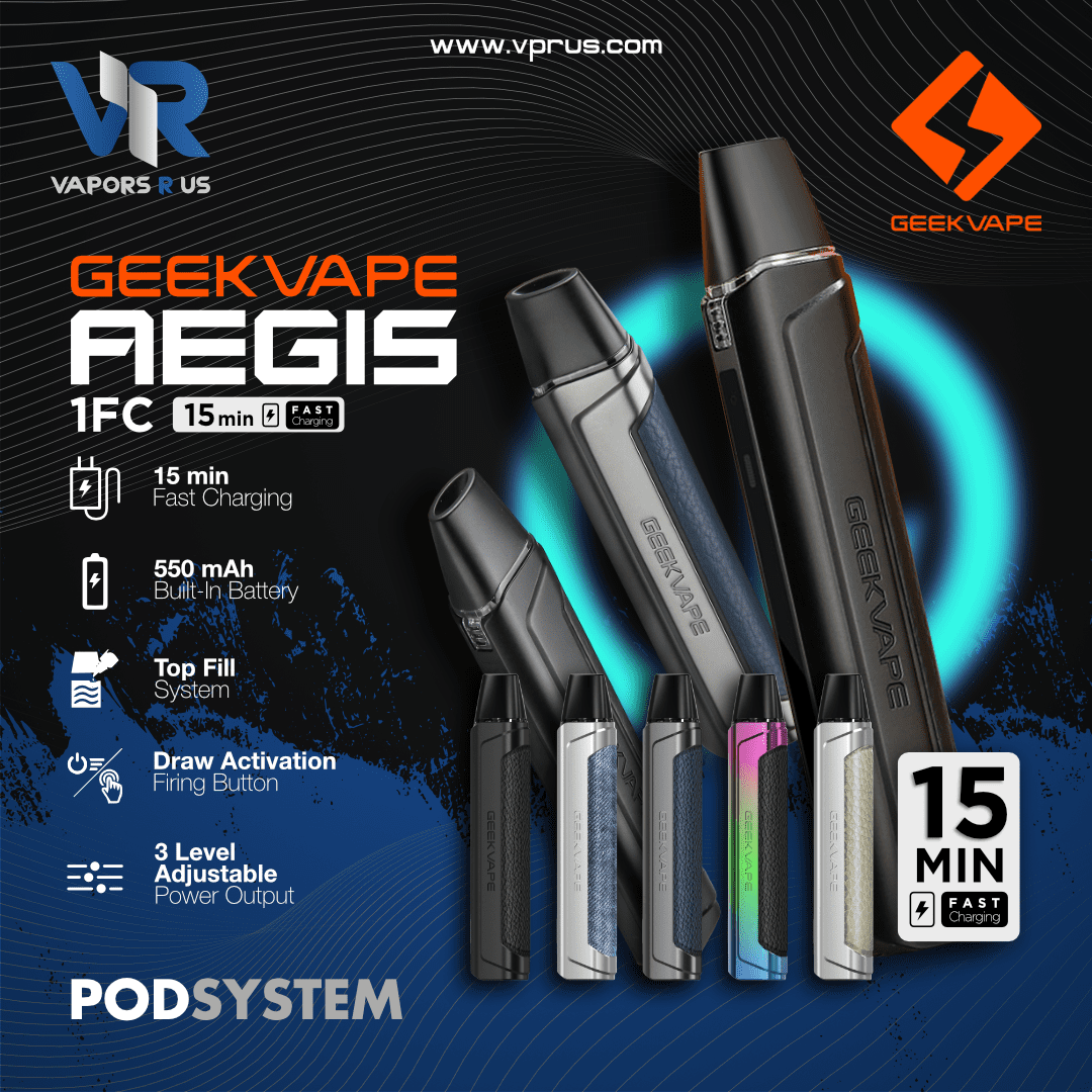 Aegis One Geekvape GEEKVAPE Aegis One FC pod system kit 550mAh 2ml (Fast Charging) UAE Vapors Aegis One Geekvape GEEKVAPE Aegis One FC pod system kit 550mAh 2ml (Fast Charging) UAE Vapors