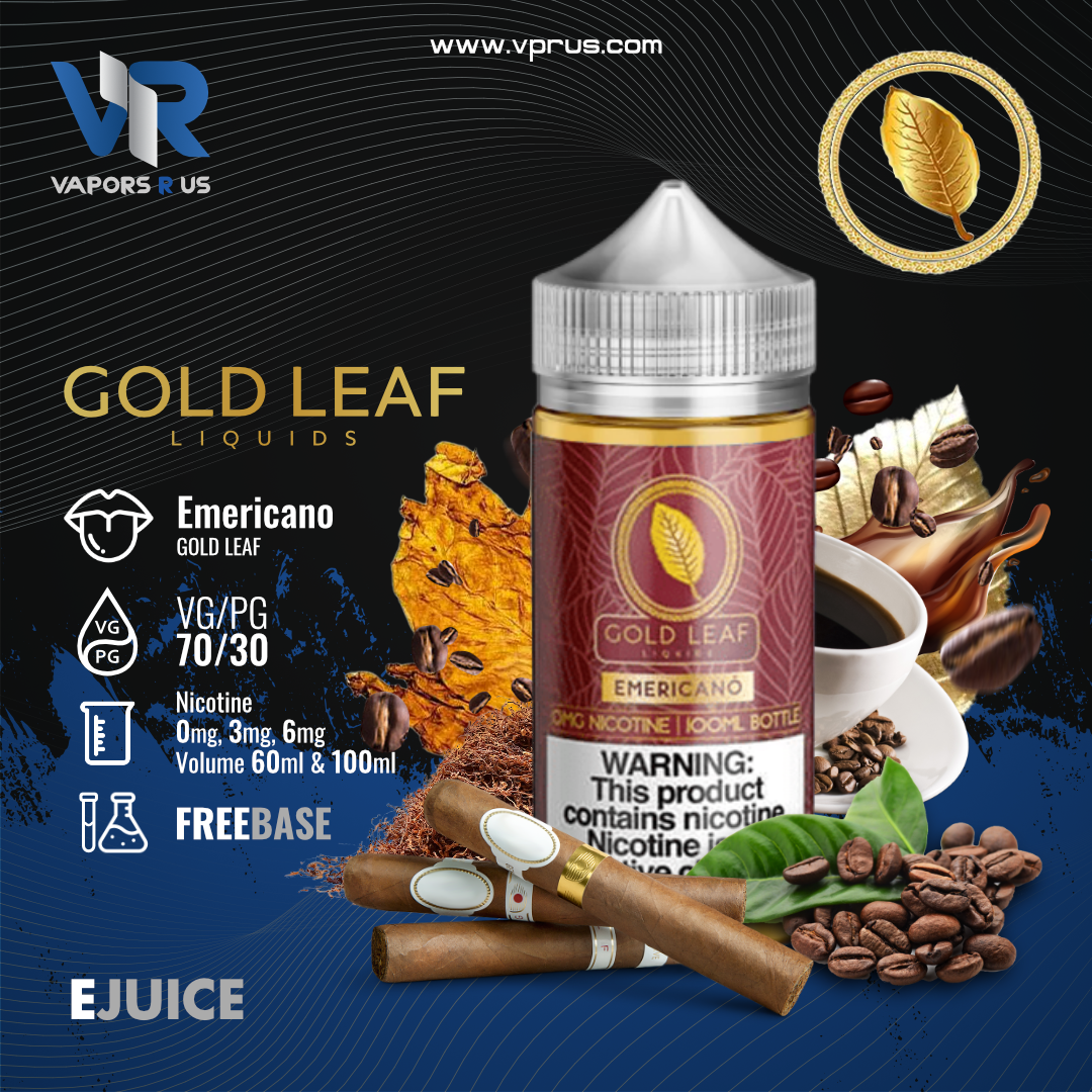 Gold Leaf Liquids - Emericano | GOLD LEAF Gold Leaf Liquids - Emericano | GOLD LEAF