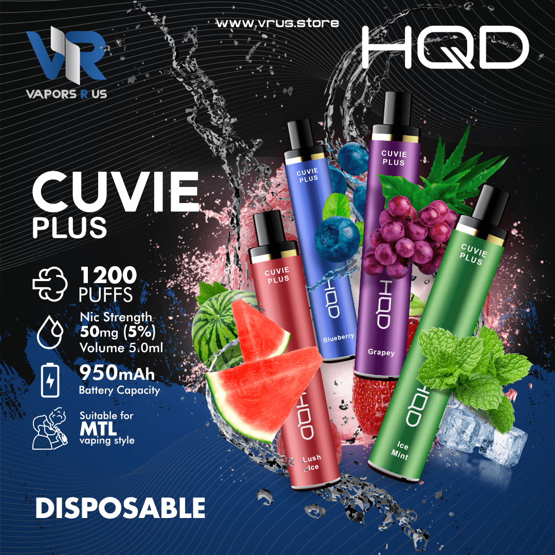 HQD - CUVIE Plus Disposable Pod Device (1200) Puff Vapors R Us LLC HQD - CUVIE Plus Disposable Pod Device (1200) Puff Vapors R Us LLC