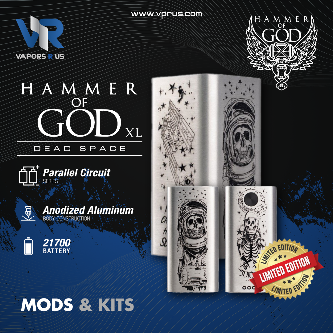 Hammer of God XL (21700) Mod UAE Vapors R Us Hammer of God XL (21700) Mod UAE Vapors R Us