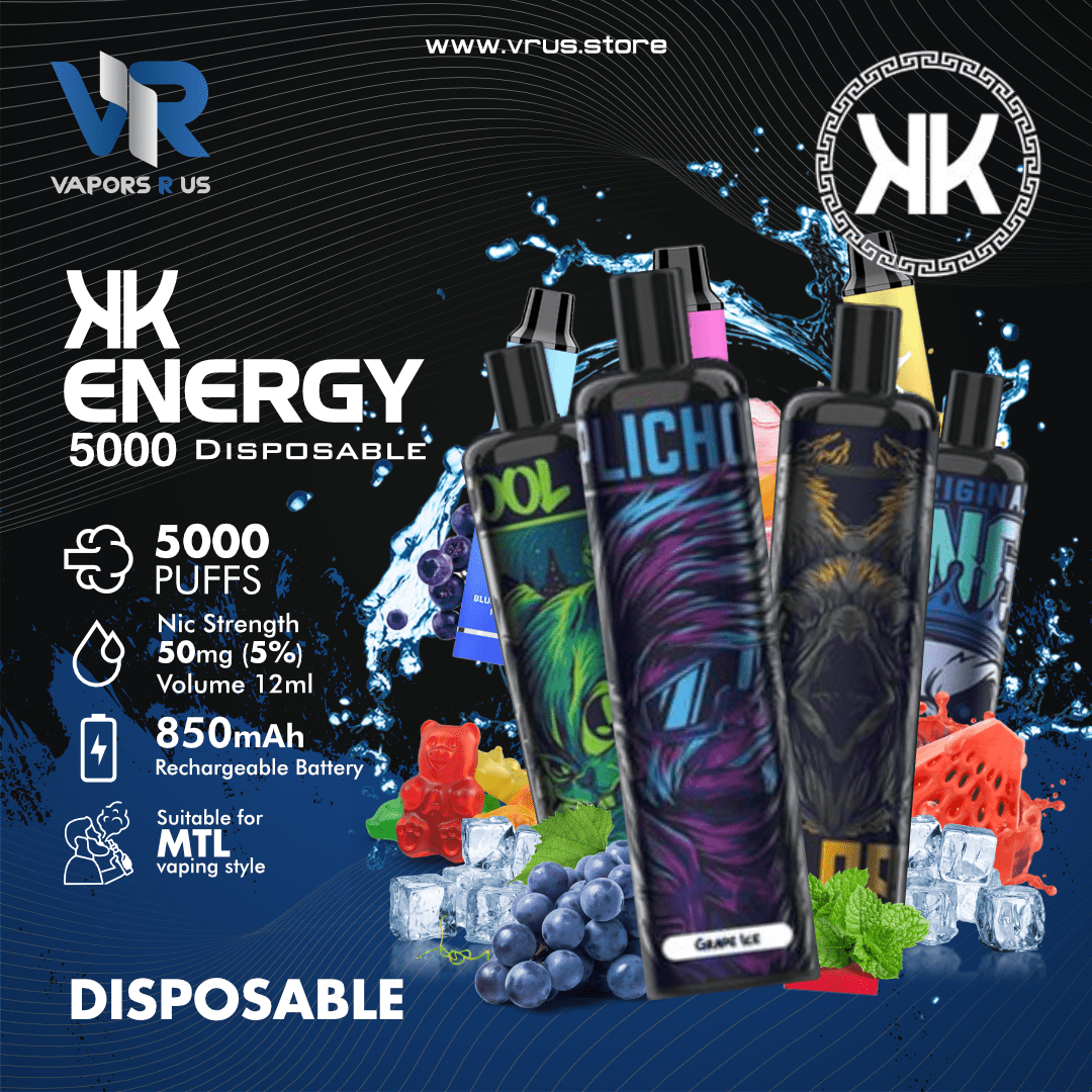 KK Energy Recharge Disposables Pod Device (5000 Puffs) Vapors R Us LLC KK Energy Recharge Disposables Pod Device (5000 Puffs) Vapors R Us LLC