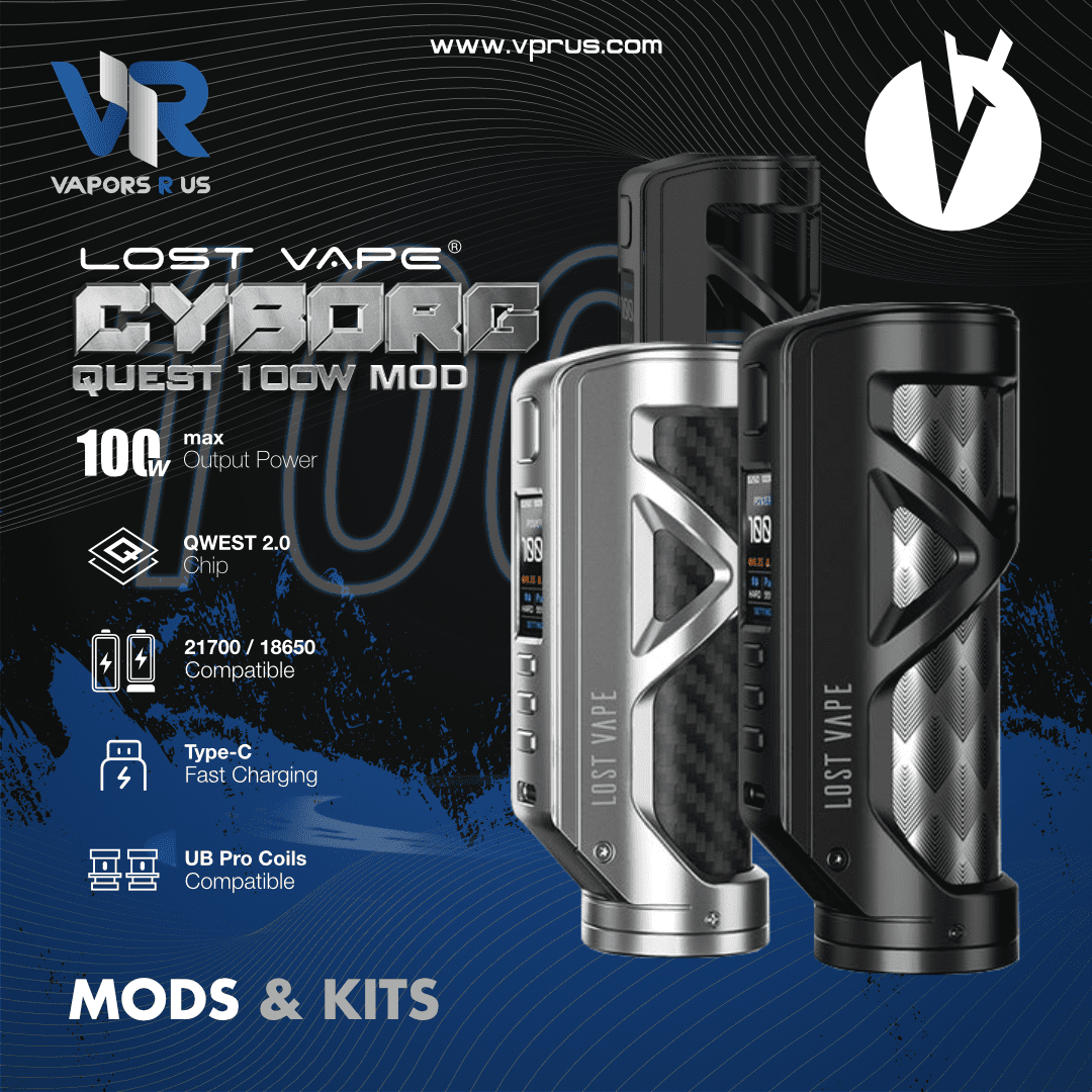 LOST VAPE - Cyborg Quest 100W Mod Vapors R Us LLC