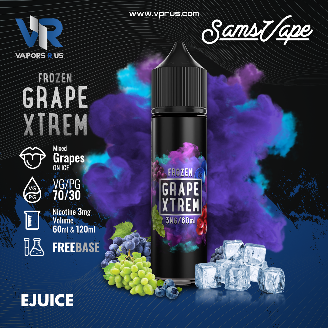 frozen grape vape juice SAM VAPES – Grape Xtreme Ice (60ml)