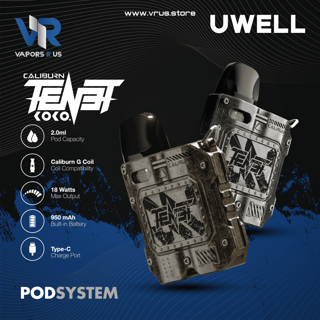 UWELL - Caliburn TENET KOKO 950mAh Pod Kit UWELL - Caliburn TENET KOKO 950mAh Pod Kit
