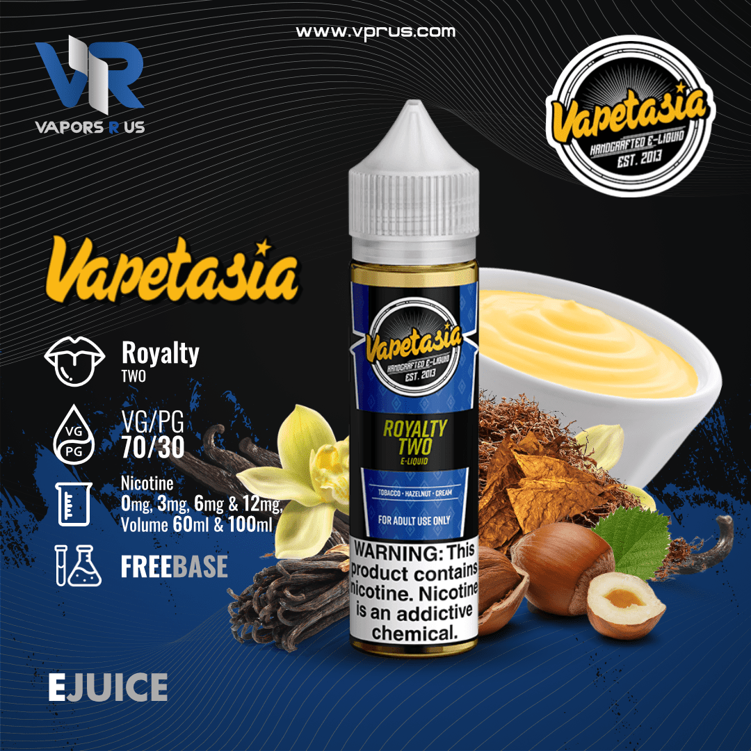 royalty 2 vape juice Vapetasia II 60ml E-LIQUID-3mg UAE Vapors R Us Blue Razz Lemonade flavor Choose Flavor:Double Mango How To Charge Vuse