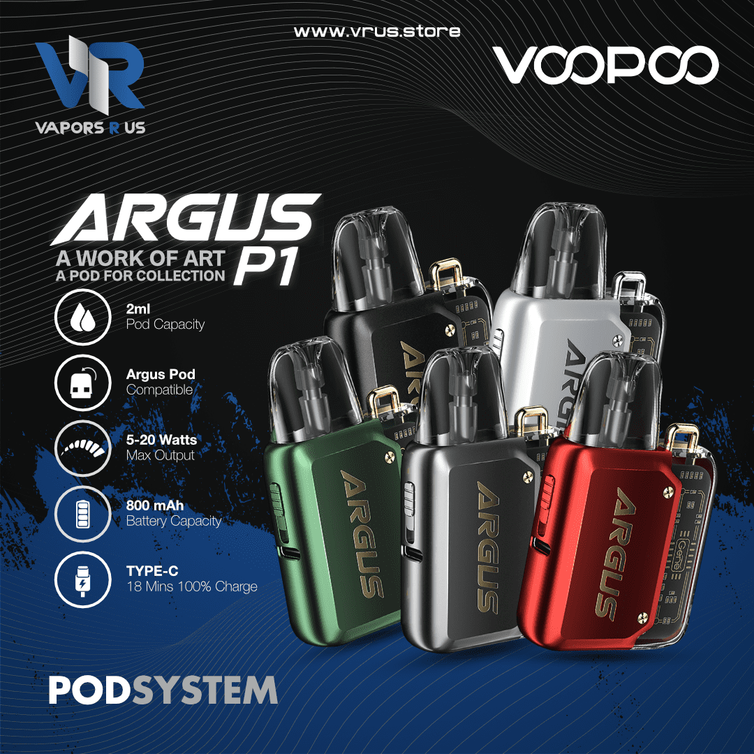 VOOPOO - Argus P1 Kit (20W 800mAh) Vapors R Us LLC VOOPOO - Argus P1 Kit (20W 800mAh) Vapors R Us LLC
