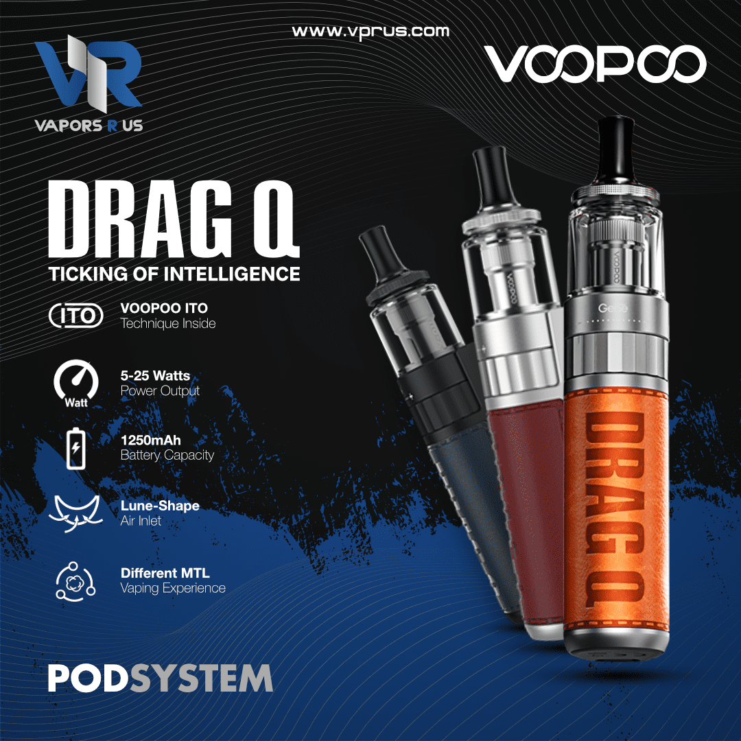 VOOPOO - DRAG Q Pod Kit 1250mAh 25W UAE Vapors R Us VOOPOO - DRAG Q Pod Kit 1250mAh 25W UAE Vapors R Us