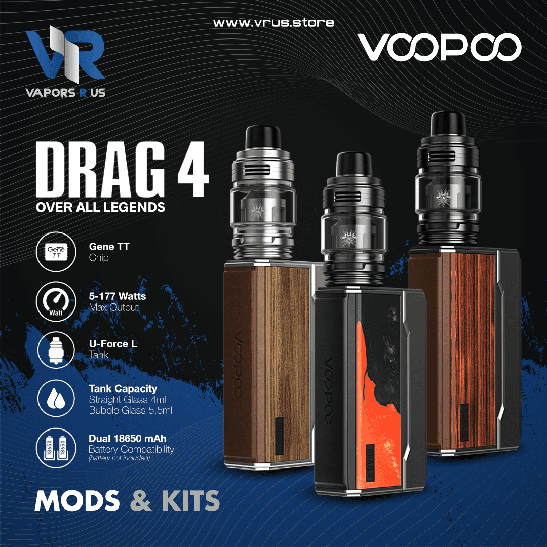VOOPOO - Drag 4 Box Kit 5.5ml Vapors R Us LLC VOOPOO - Drag 4 Box Kit 5.5ml Vapors R Us LLC