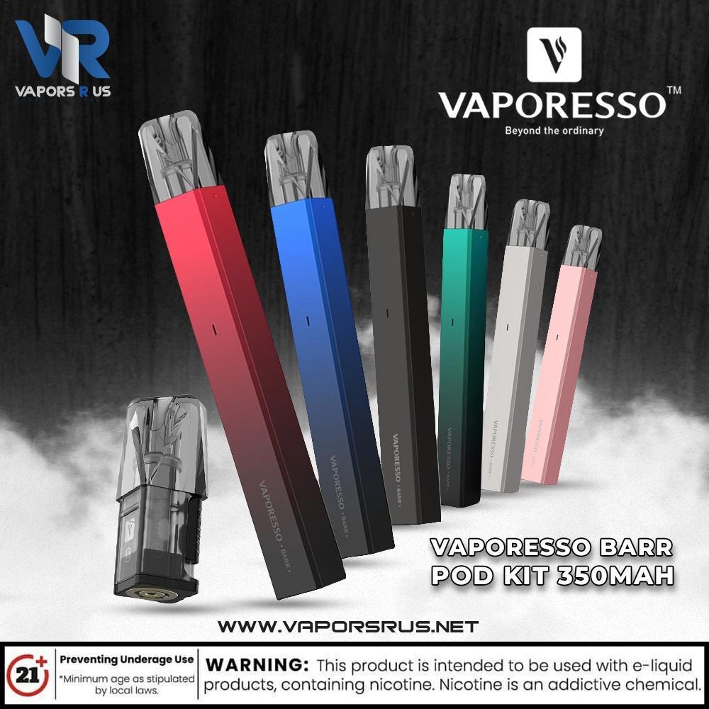 Vaporesso Barr Pods Vaporesso BARR Pod Kit 350mAh UAE Vapors R Us Vaporesso  BARR 13W Pod System