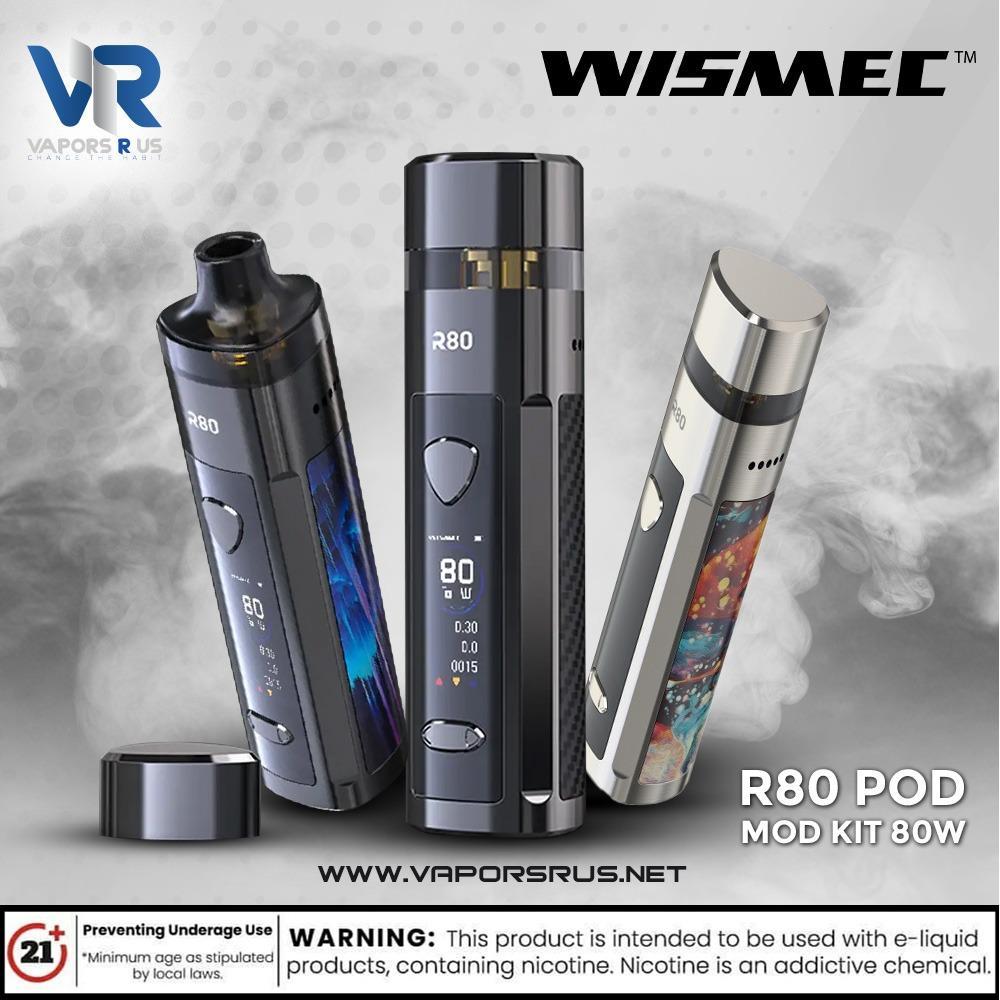 Wismec R80 Pod Mod Kit 80W UAE Vapors R Us - The first vape store in U Wismec R80 Pod Mod Kit 80W UAE Vapors R Us - The first vape store in U