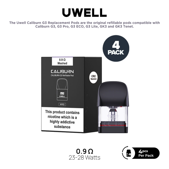 Uwell Caliburn G3 / G3 Pro / G3 ECO / G3 Lite / GK3 Replacement Pods