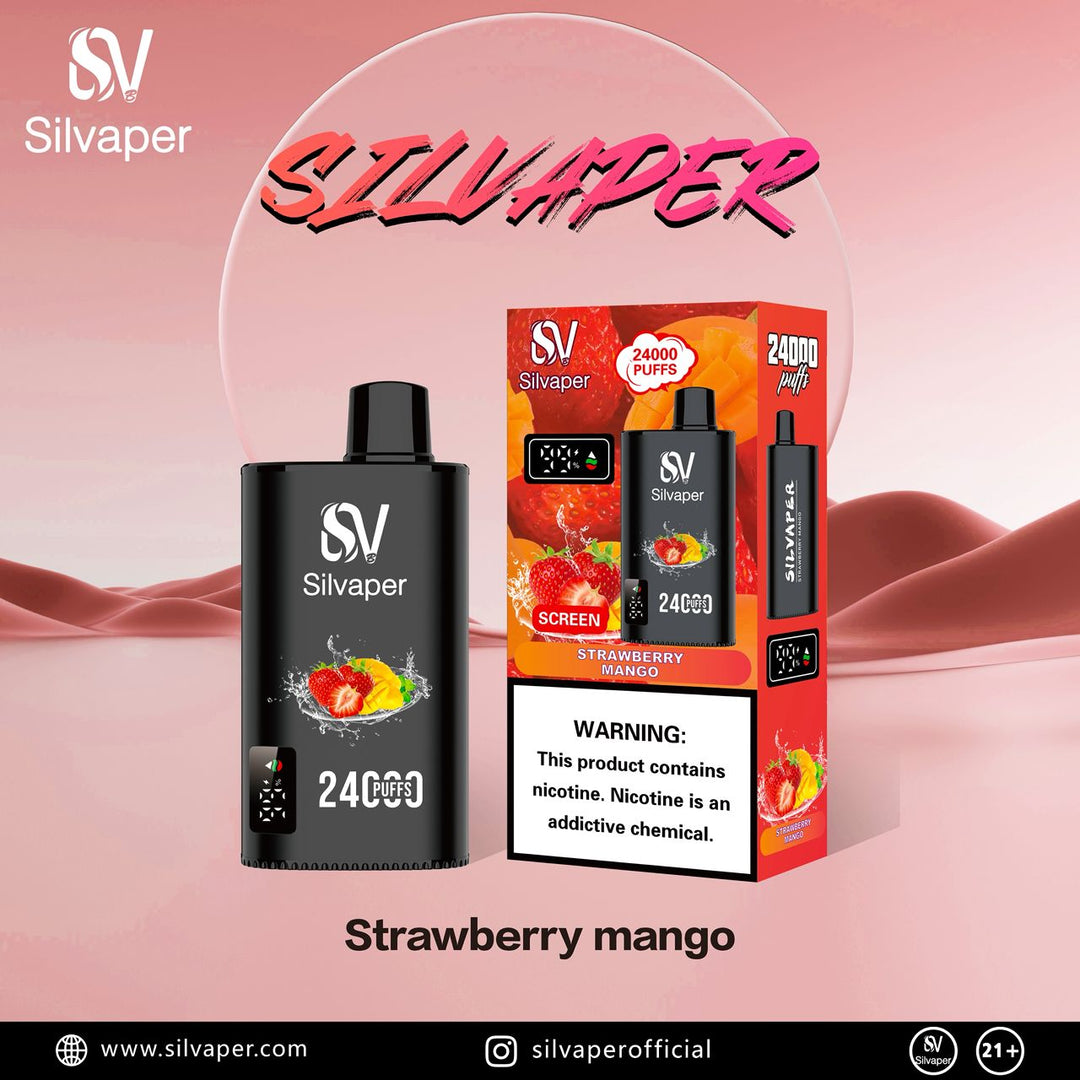 SILVAPER 24000 PUFFS DISPOSABLE VAPE 20mg