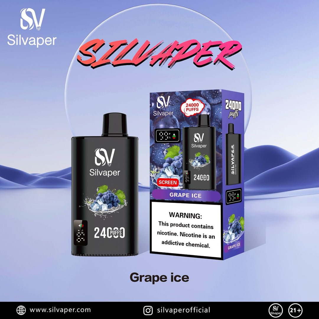 SILVAPER 24000 PUFFS DISPOSABLE VAPE 20mg