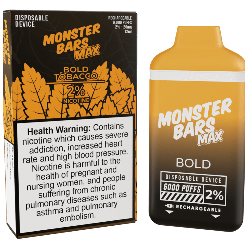 Monster Bars Max 6000 Puffs - 20mg