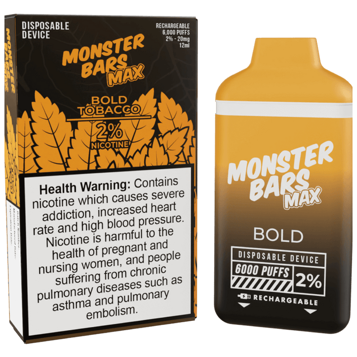 Monster Bars Max 6000 Puffs - 20mg