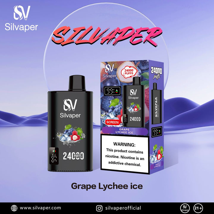 SILVAPER 24000 PUFFS DISPOSABLE VAPE 20mg