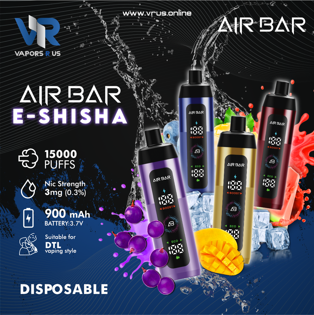 Air Bar E shisha 15000 Puffs 3MG