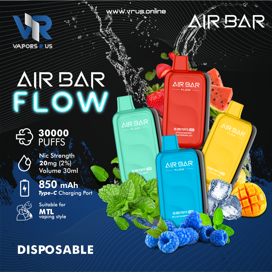 Air Bar Flow 30,000 Puffs Disposable Vape 20mg