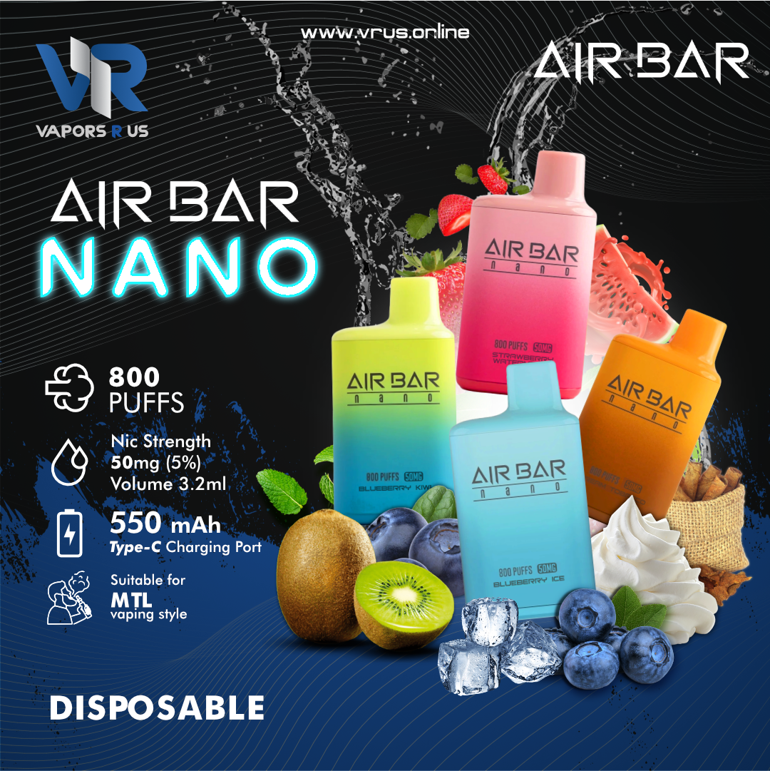 Air Bar Nano Disposable Vape Pen 800 Puffs