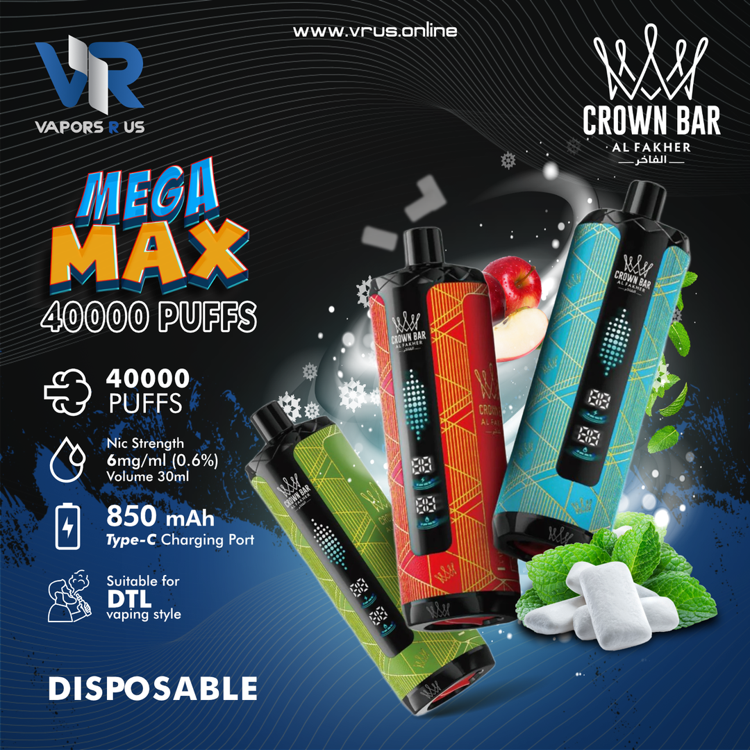 AL FAKHER CROWN BAR MEGA MAX 40000 DTL