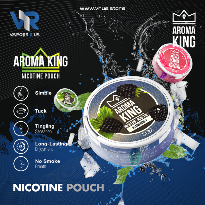 Aroma King Nicotine Pouches | Vapors R Us LLC