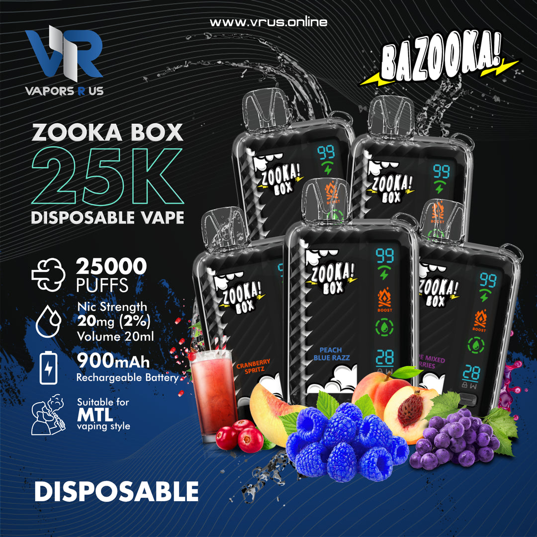 ZOOKA BOX - 25000 Puffs  (By BAZOOKA)
