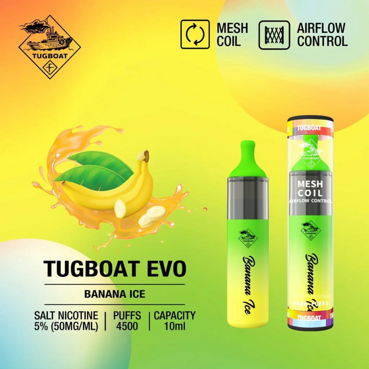 TUGBOAT - EVO Disposable Vape Device 4500 Puffs 850mAh