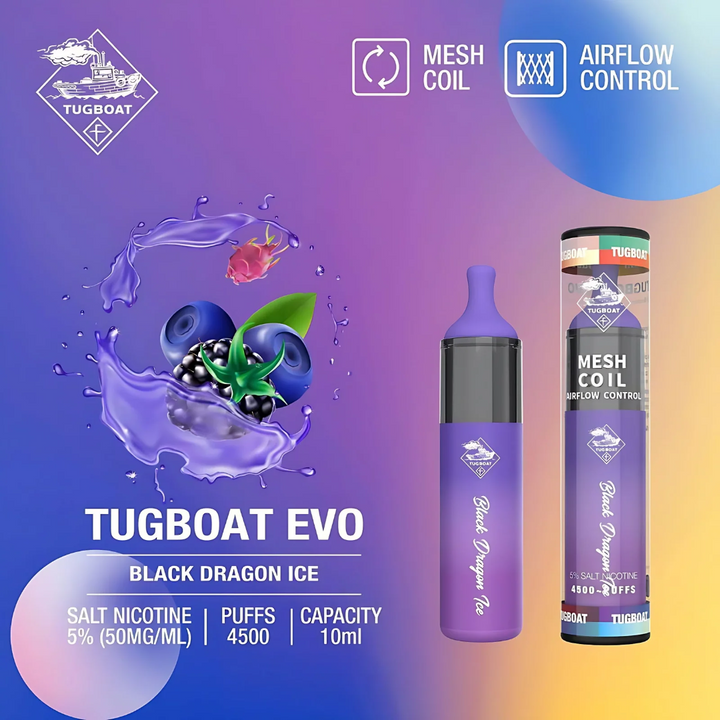 TUGBOAT - EVO Disposable Vape Device 4500 Puffs 850mAh