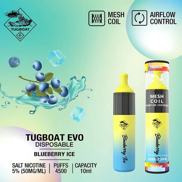 TUGBOAT - EVO Disposable Vape Device 4500 Puffs 850mAh