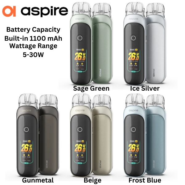 Aspire Pixo Pod Vape Kit 1100mAh Aspire Pixo Pod Vape Kit 1100mAh