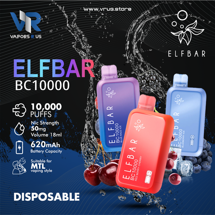 Elf Bar - BC10000 Puffs  Disposable Vape 50mg