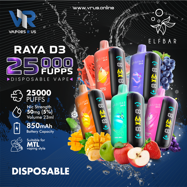 ELF BAR -  RAYA D3 25000 Puffs 50mg