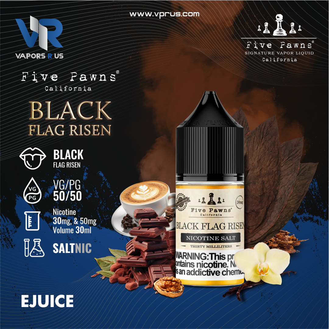 Five Pawns California  - Black Flag Risen Nicotine Salt 30ml
