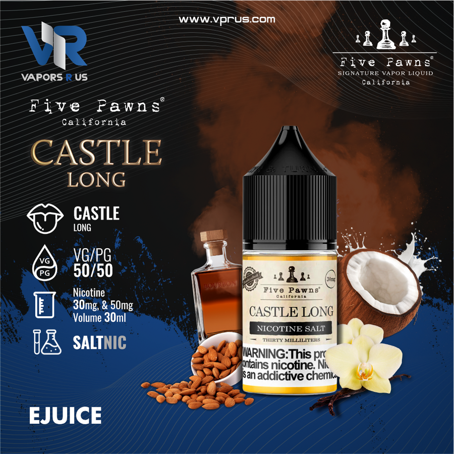 Five Pawns California - Castle Long Nicotine Salt 30ml Five Pawns California - Castle Long Nicotine Salt 30ml