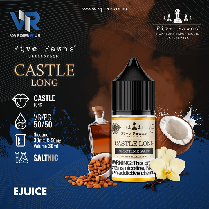 Five Pawns California - Castle Long Nicotine Salt 30ml