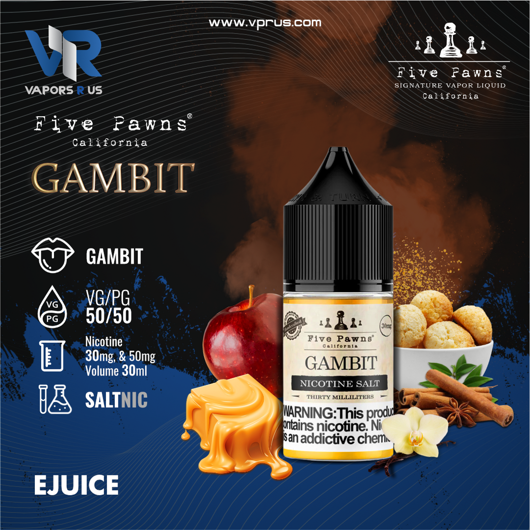 Five Pawns California - Gambit Nicotine Salt 30ml