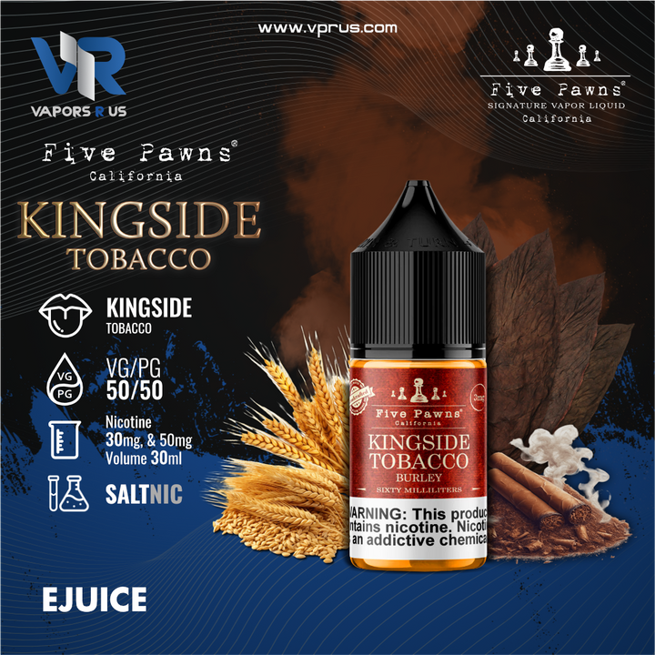Five Pawns California -  Kingside Tobacco Salt 30ml