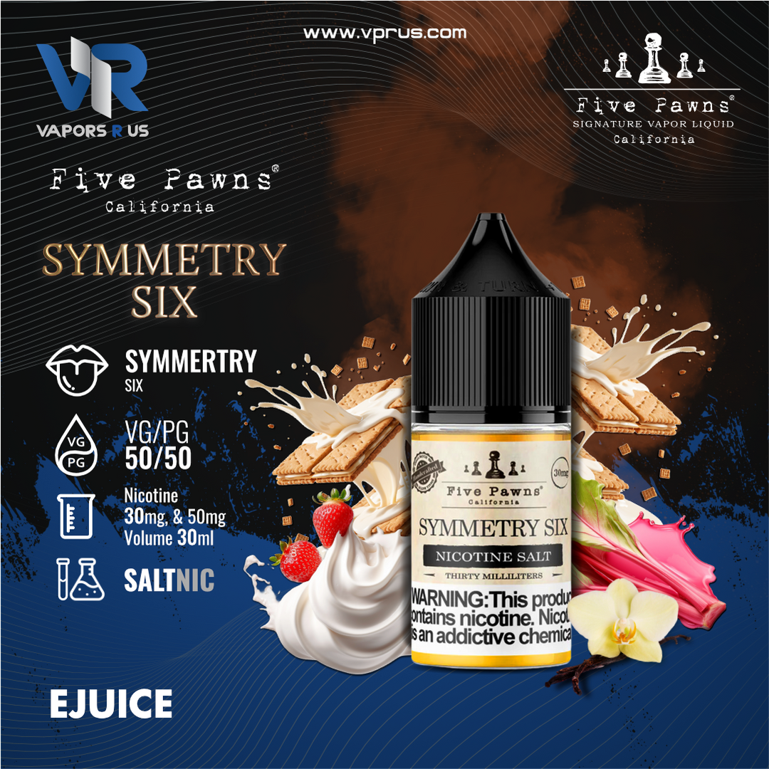 Five Pawns California - Symmetry Six Nicotine Salt 30ml