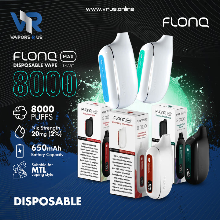 FLONQ - MAX S 8000 Puffs 20mg