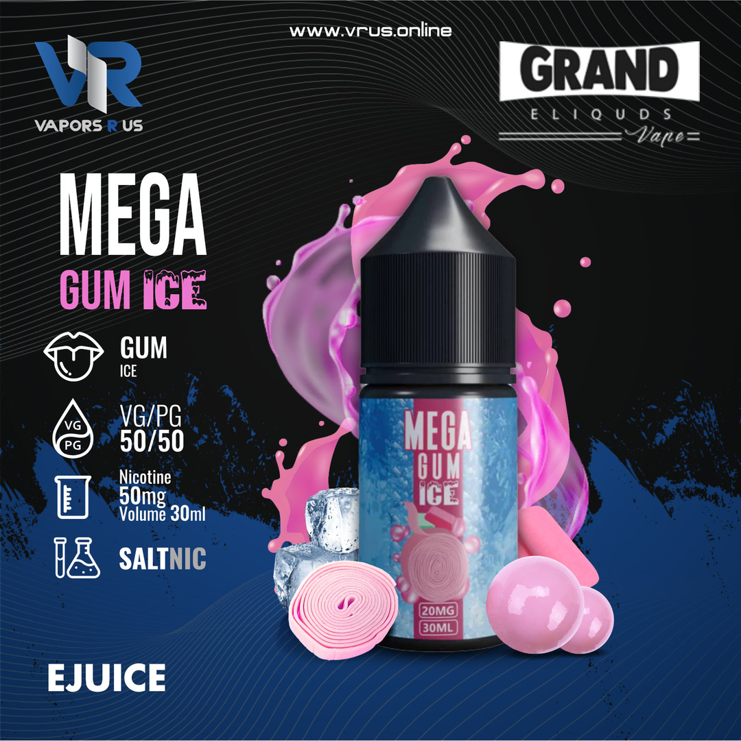 GRAND ELIQUIDS - Mega Gum Ice 30ml (SaltNic)
