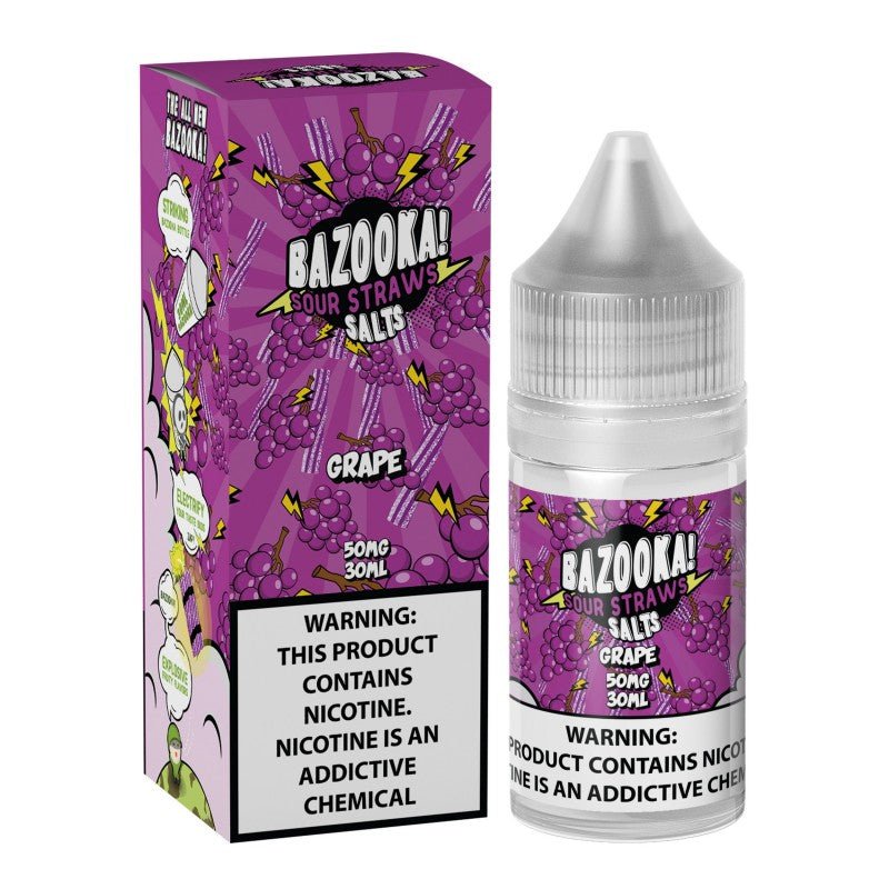 BAZOOKA - SOUR STRAWS - Grape  30ml (SaltNic) | Vapors R Us LLC