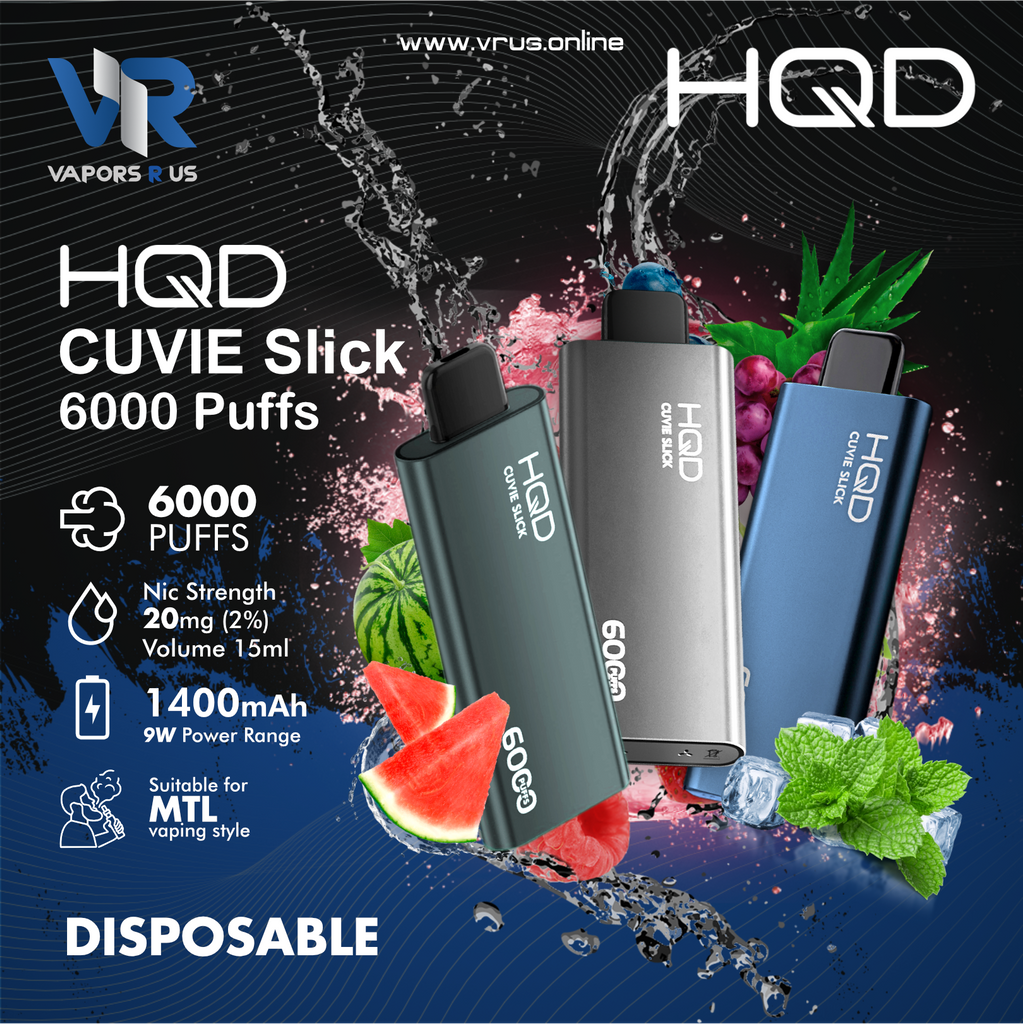 HQD - CUVIE Slick Disposable Pod Device 6000 Puffs HQD - CUVIE Slick Disposable Pod Device 6000 Puffs